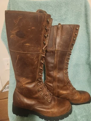 Botas de motocicleta Harley-Davidson® Lynwood WP hasta la rodilla para mujer Foto 1 de 4