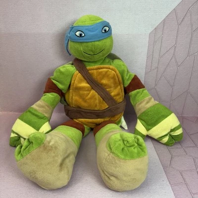 Teenage Mutant Ninja Turtles 22" Leonardo Nickelodeon 2013 Plush Toy Kidcore Fan - Image 1 of 4