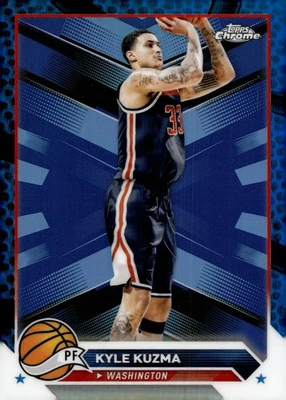 2023-24 Topps Chrome #139 Kyle Kuzma Blue Basketball Refractors - Image 1 of 2