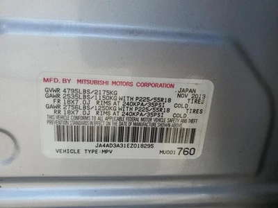 Conjunto de filtro de aire usado se adapta a: Mitsubishi Outlander 2014 grado A Foto 1 de 4