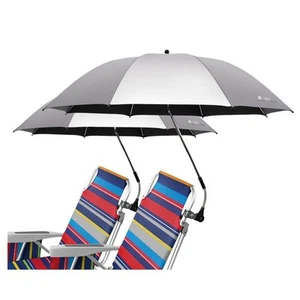 2-Pack 3.2 ft. 360 ° Adjustable Chair Umbrella with Clamp, Beach Umbrella UV - Picture 1 of 6
