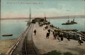 Canada Digby,NS Arrival of SS Prince Rupert RR Railroad Train Nova Scotia - Picture 1 of 2