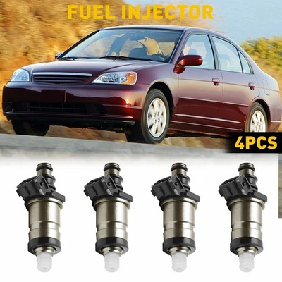 4PCS Fuel Injectors For Honda Accord Civic CR-V Odyssey Acura RL TL 06164P2J000 — 第 1/4 张图片
