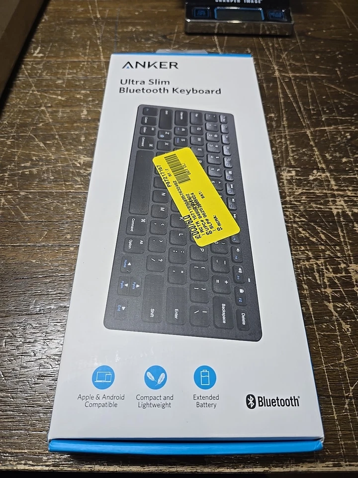Teclado Anker Ultra Delgado Bluetooth A7726 Negro IOS Android Mac Windows Inalámbrico Foto 1 de 3