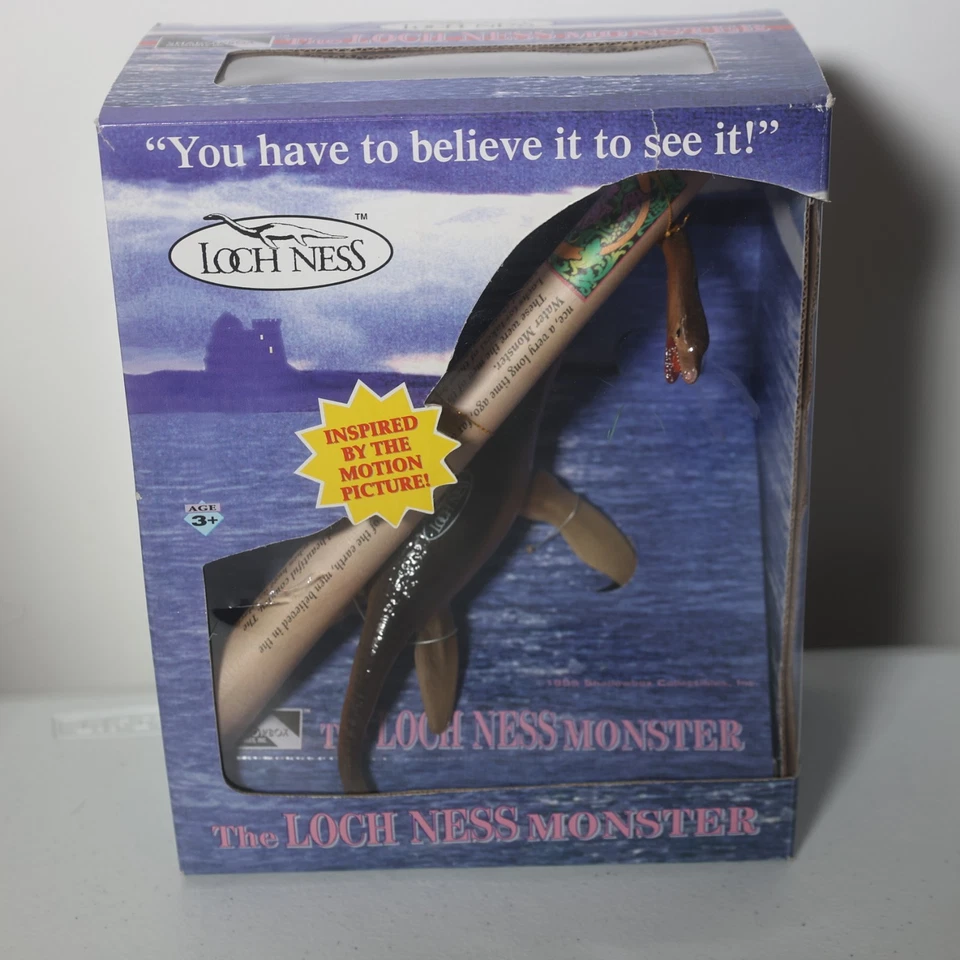 VTG SEALED 1994 Loch Ness Monster Action Figure w Display Shadowbox Collectible - Image 1 of 4