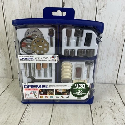 Kit de accesorios de herramientas rotativas Dremel EZ Lock (130 piezas) 713-01 nuevo sellado Foto 1 de 4