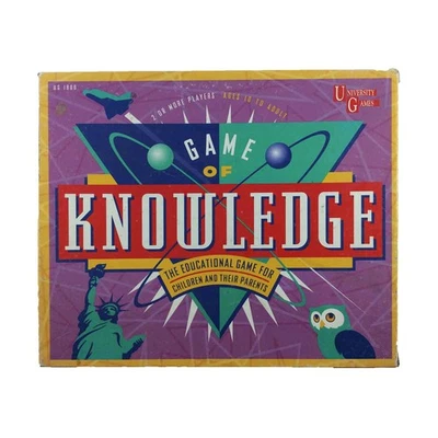 University Games Boardgame Game of Knowledge (1995 Ed) Box Fair/EX - Image 1 of 2