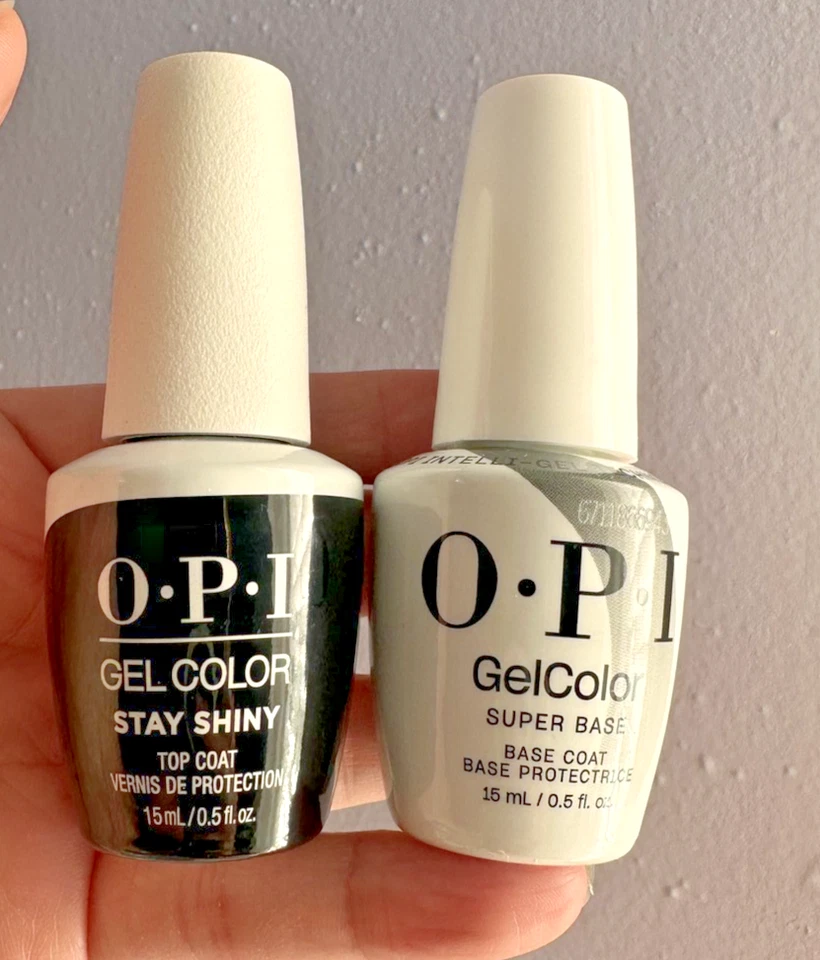 OPI GelColor - Mantente fuerte y brillante - Paquete dúo base y capa superior - ¡Botella nueva! Foto 1 de 1