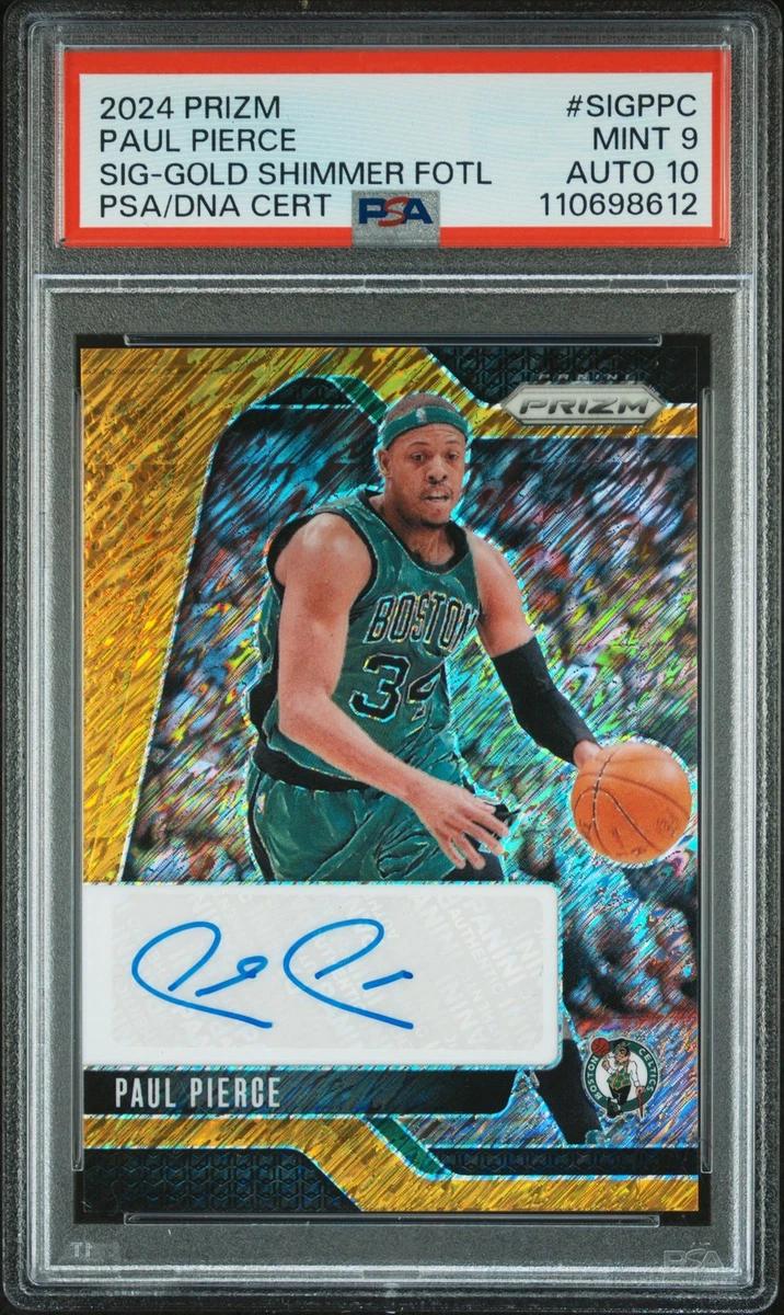 Panini Paul Pierce Autographed Basketball Trading Cards