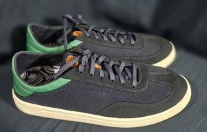 Olukai Punini Sneakers Blu Navy Verde Bambù Uomo Taglia 11 Nuove Senza Scatola Difetti - Foto 1 di 8