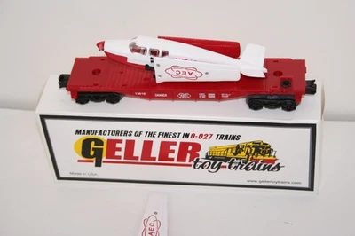 LIONEL GELLER TOY TRAINS AEC 13619 AEC WHITE OVER RED AIRPLANE N73 AE CAR MIB - Image 1 of 4