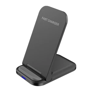 Wireless Fast Charger Charging Stand Dock For Samsung Galaxy iPhone Mobile New - Afbeelding 1 van 21