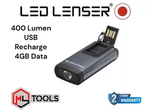 Ledlenser K6R wiederaufladbarer Schlüsselring LED Taschenlampe, 4GB USB Flash Drive, 400 Lumen - Bild 1 von 5