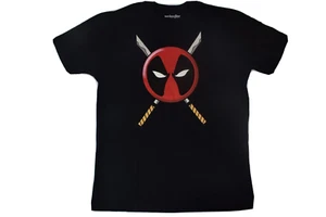 WeLoveFine Marvel Hombres Deadpool Crossing Katana Espadas Camisa Nueva L, XL - Imagen 1 de 5