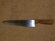 Vintage Ekco Eterna 10" Blade Chef's Knife 15.5" Overall Length Made In Japan