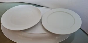 TESCO PORCELAIN PLATE D26.8CM & IKEA PLATE D24.8CM white - Picture 1 of 9