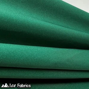 Hunter Green Shiny 4 Way Stretch Nylon Spandex Fabric _ 1 Yard - Picture 1 of 3