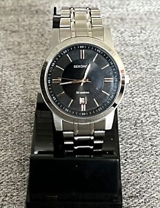 Sekonda Men's Stainless Steel Watch With Black Face W/243