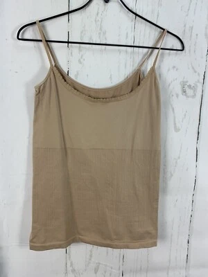 Heavenly Shapewear 2X Beige Seamless SleeveLess Compression Stretch Cami Top - Image 1 of 4