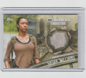TOPPS WALKING DEAD EVOLUTION SONEQUA MARTIN-GREEN/SASHA RELIC CARD