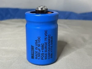 Condensadores Al-Electrolíticos CDE Mallory CGR152U050R2C - Terminal Tornillo 1500uF 50V - Imagen 1 de 2