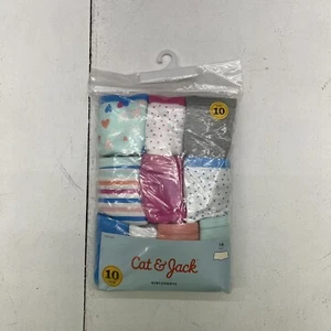 Cat & Jack 10 Pack Of GirlShort Underwear Girls Size 10 NEW - Picture 1 of 4