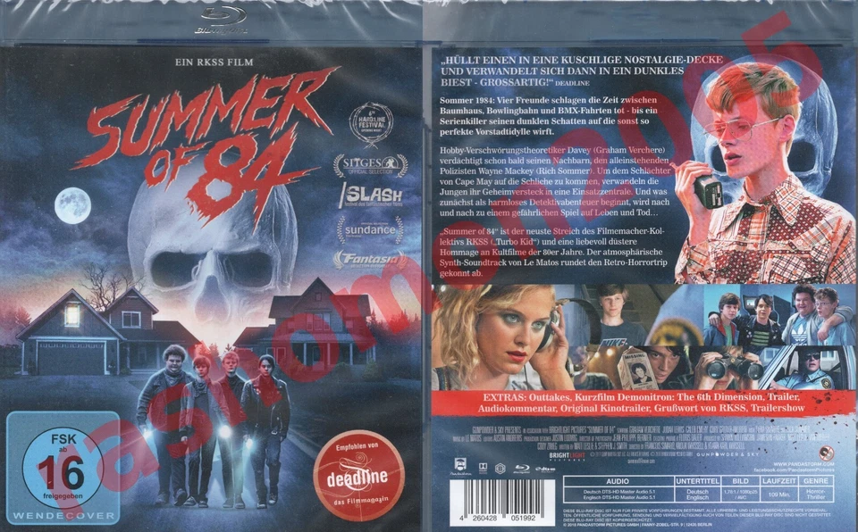 Blu-ray SUMMER OF 84 Graham Verchere Judah Lewis RKSS Coming-of-Age Region B NEW - Image 1 of 1