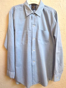 Vintage Sears Perma Press Hemd Herren M 15-15,5" blau Premiere Collection - Bild 1 von 14