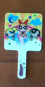 Cartoon Network Powerpuff Girls Makeup Square Hand Mirror 6 x 4 in - Picture 1 of 2