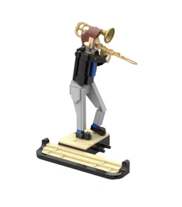 Jazz Trombone Brick Built MOC (231 Pieces) - Jazz Quartet Extension 21334 - Picture 1 of 1