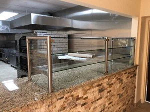 84" Pizza Display Case Stainless Steel Frame With Two 16" Shelves - Picture 1 of 6