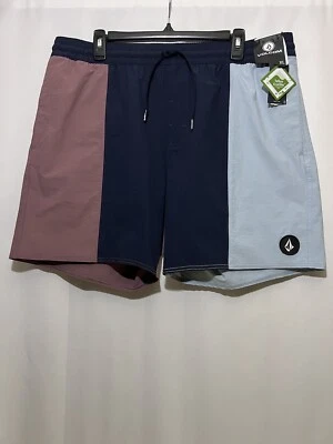 Volcom Men’s Lido Liberators Color-Block Swim Trunks Multicolor Size XL - Image 1 of 4