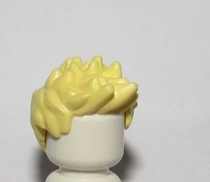 Lego Hair Wig For Boy Man Minifigure Yellow Blonde Spiky Spiked - Picture 1 of 2