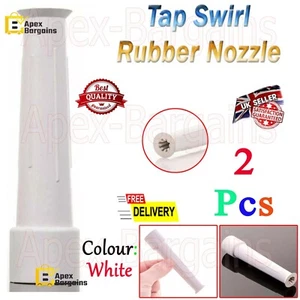 2x Hahnwirbel Gummidüse gerade 1/2" flexible Verschraubung Spritzwasserdurchfluss - Bild 1 von 8
