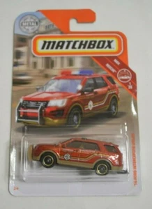 2019 MATCHBOX MBX RESCUE 42/100 - '16 FORD INTERCEPTOR UTILITY RED - Picture 1 of 3