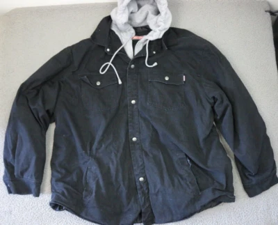 Мужская толстовка с капюшоном Craftsman Jean 2XL черная серая с передними карманами - Изображение 1 из 4