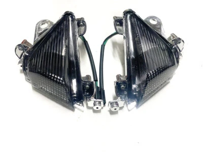 Indicador intermitente intermitente lente cubierta para Kawasaki Ninja ZX10R2004 2005 humo Foto 1 de 4