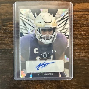 2022 Leaf Valiant Football Kyle Hamilton Auto #'d 1/15 PA-KH1 - Picture 1 of 3