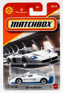 2025 Matchbox #86 2004 Maserati MC12 FUJI WHITE | BLUE | FSC - Picture 1 of 1