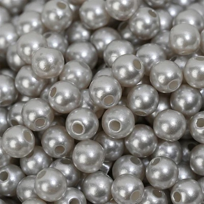 200 cuentas de perlas redondas acrílicas mezcladas colores joyería boda costura manualidades hágalo usted mismo Foto 1 de 4