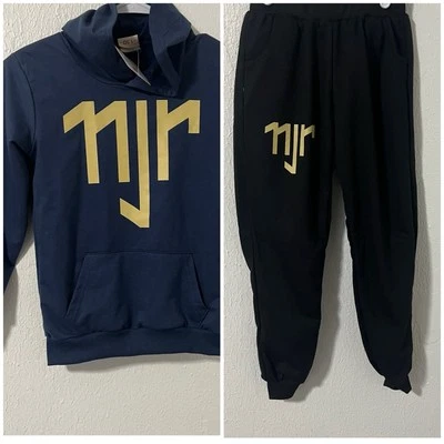 Neymar Jr 男孩尺寸 (6-7) 足球慢跑套装连帽运动衫和裤子全新带标签 — 第 1/4 张图片