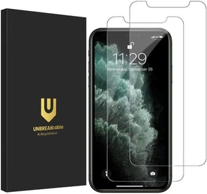 Screen Protector for iPhone 11 Pro Max Xs Max 9H Tempered Glass 2-Pack - Picture 1 of 7