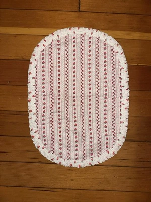 Alfombra de lugar de fresa de dos lados lindo volantes de granja decoración de cocina Foto 1 de 4