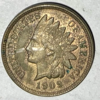 1909 INDIAN HEAD CENT PENNY w/ FULL LIBERTY & DIAMONDS ? UNCIRCULATRD - Image 1 of 4