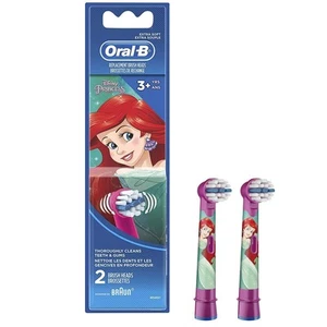 Oral B Replacement Brush Heads (2) Disney Princess Ariel Toothbrush Extra Soft - Picture 1 of 6