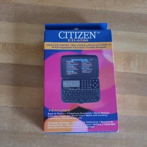 Citizen ED-6500 64KB Electronic Organizern Brand New, Never Used collectors - Photo 1/3