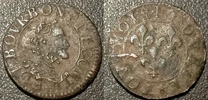 Château-Regnault - François De Bourbon-Conti Double Tournois Type 14 ! 1605-1614 - Picture 1 of 1