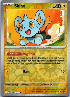 Shinx Reverse Holo Common SV02: Paldea Evolved 068/193 NM - Image 1 of 2