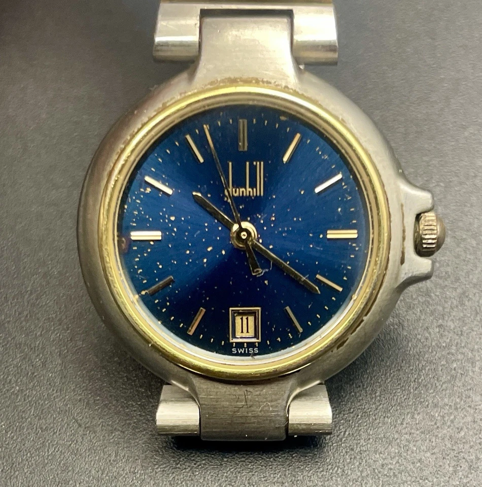 Reloj Dunhill Millennium Hecho en Suiza Dos Tonos [Necesita Reparación] Foto 1 de 4