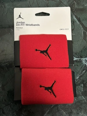 Nike Jordan Jumpman Wristbands Unisex Red/Black NEW - Bild 1 von 2